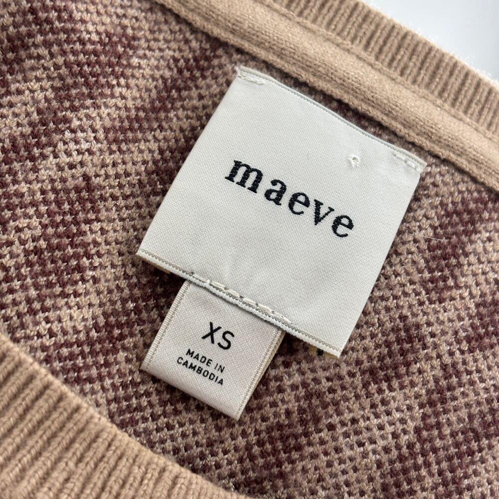 Anthropologie Maeve Tan Leopard Puff Sleeve Pullover Sweater - Picture 9 of 10
